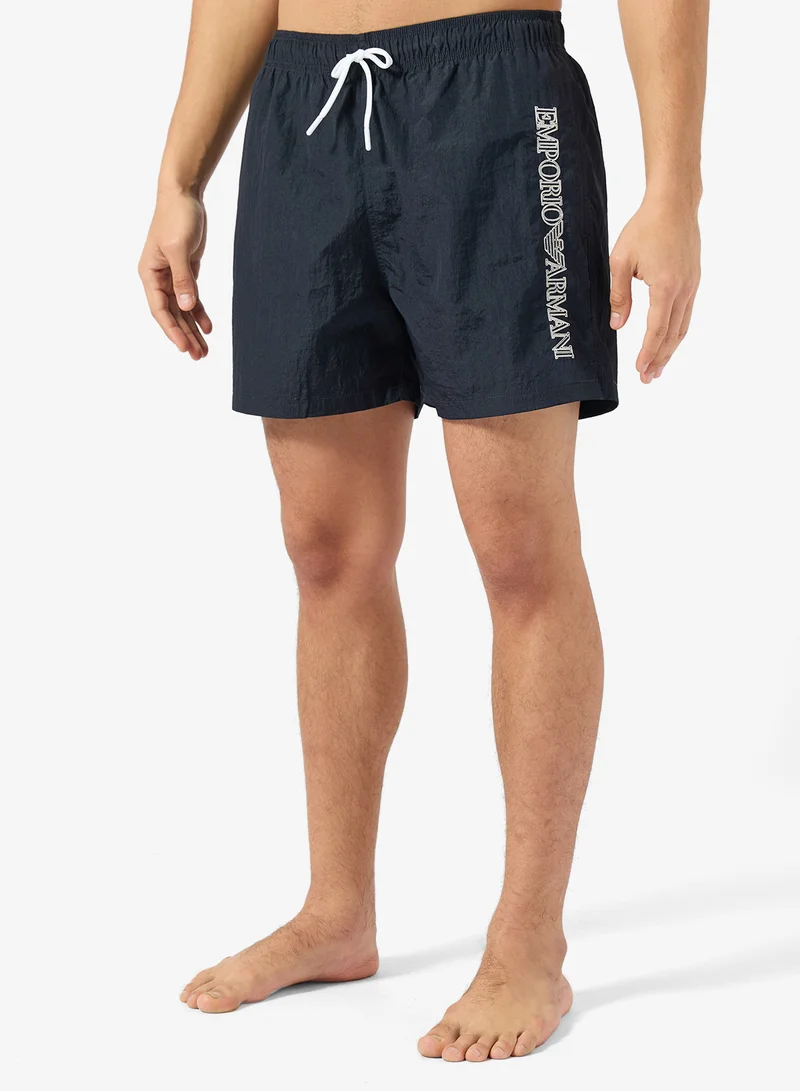 Logo Drawstring Swim Shorts
